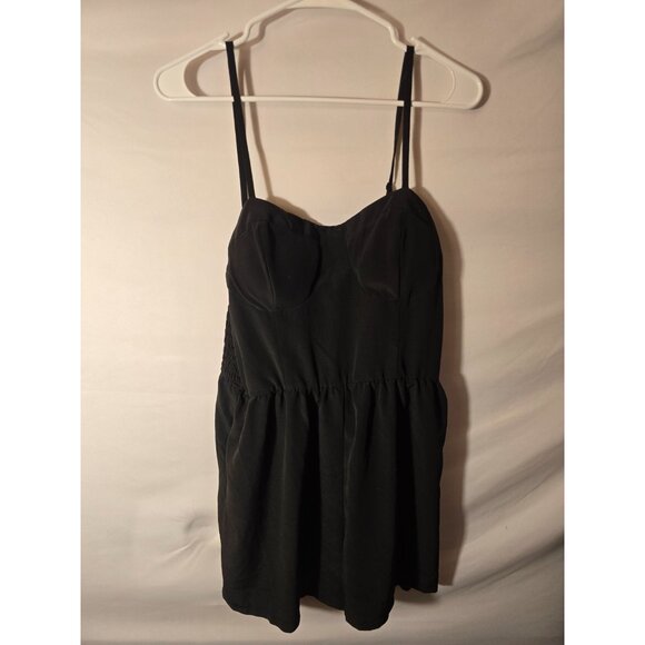 Lily Rose Black Mini Shorts Romper Jumper Womens Size Large L Sexy Sleeveless - Picture 1 of 2